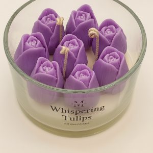 Whispering Tulips – Handcrafted Soy Wax Candle
