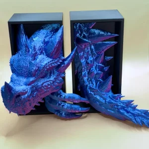 Book nook dragon 3D printed