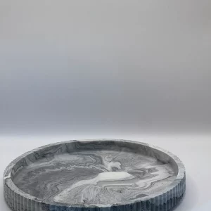 Handmade Round Jesmonite Tray
